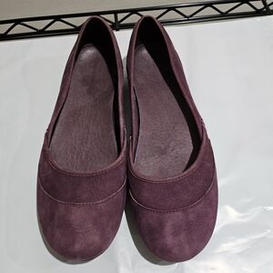 Patagonia Leather Maha Ballet Flats In Wine Womens Size 8